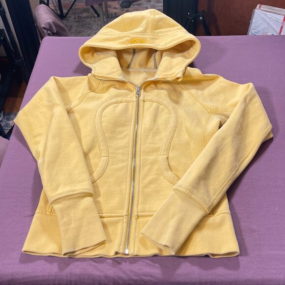 Lululemon Scuba Hoodie *Stretch in Burning Yellow - size 4? - Picture 1 of 5